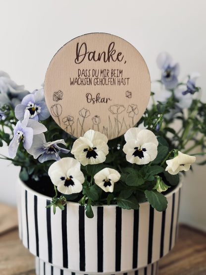 Blumenstecker | Danke, dass du mir beim wachsen geholfen hast