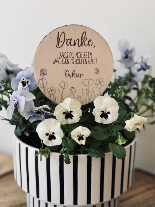 Blumenstecker | Danke, dass du mir beim wachsen geholfen hast