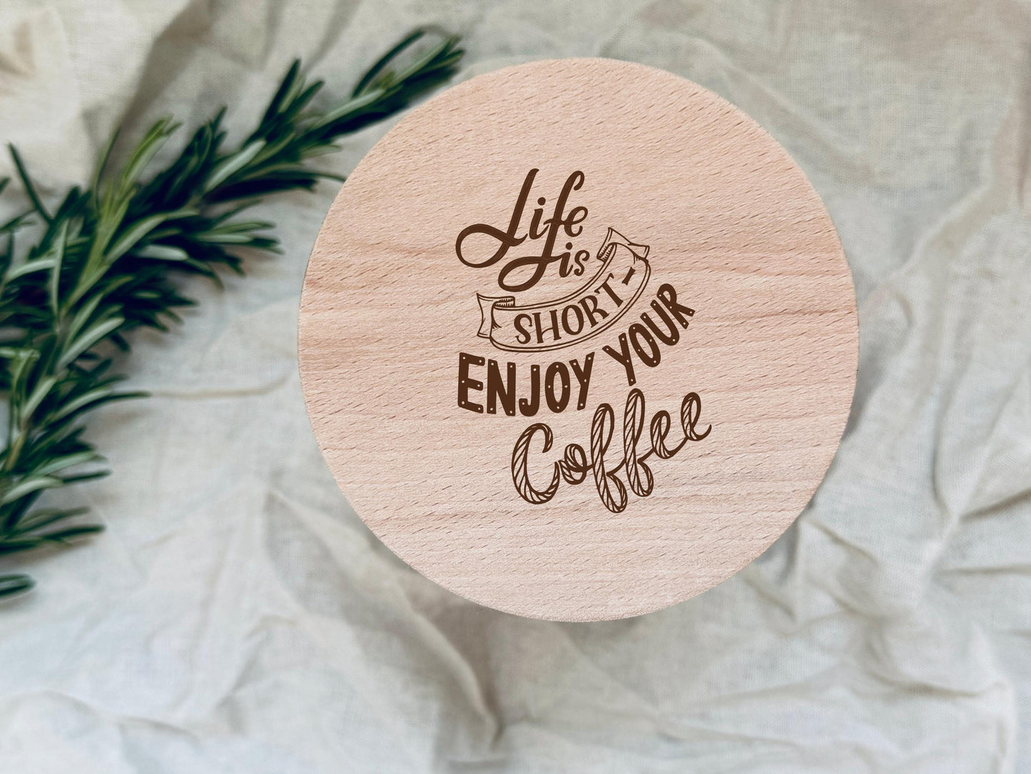 Vorratsglas mit Holzdeckel | Kaffeedose | Kaffee Liebhaber