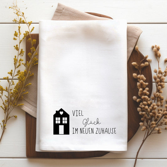 Hochwertiges Geschirrtuch zum Einzug – personalisierbar & stilvoll fürs neue Zuhause