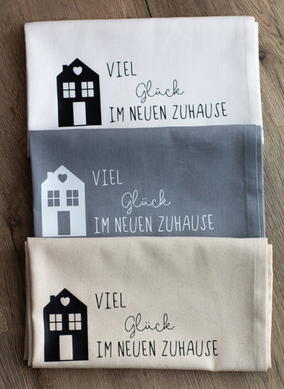 Hochwertiges Geschirrtuch zum Einzug – personalisierbar & stilvoll fürs neue Zuhause