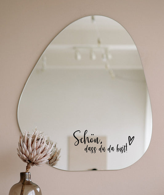 Aufkleber / Sticker "Schön, dass du da bist"