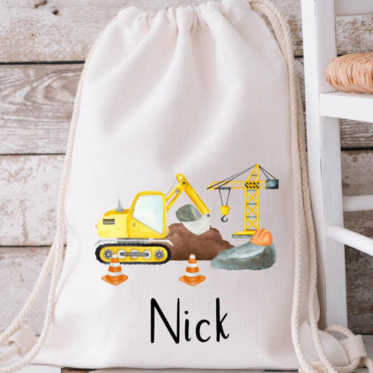 Beutel für die Wechselkleidung in der Kita Baustelle