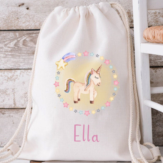 kindergarten Tasche Wechselkleidung Kita Einhorn Motiv