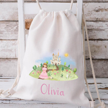 Beutel für die Kita mit Prinzessinnen Motiv