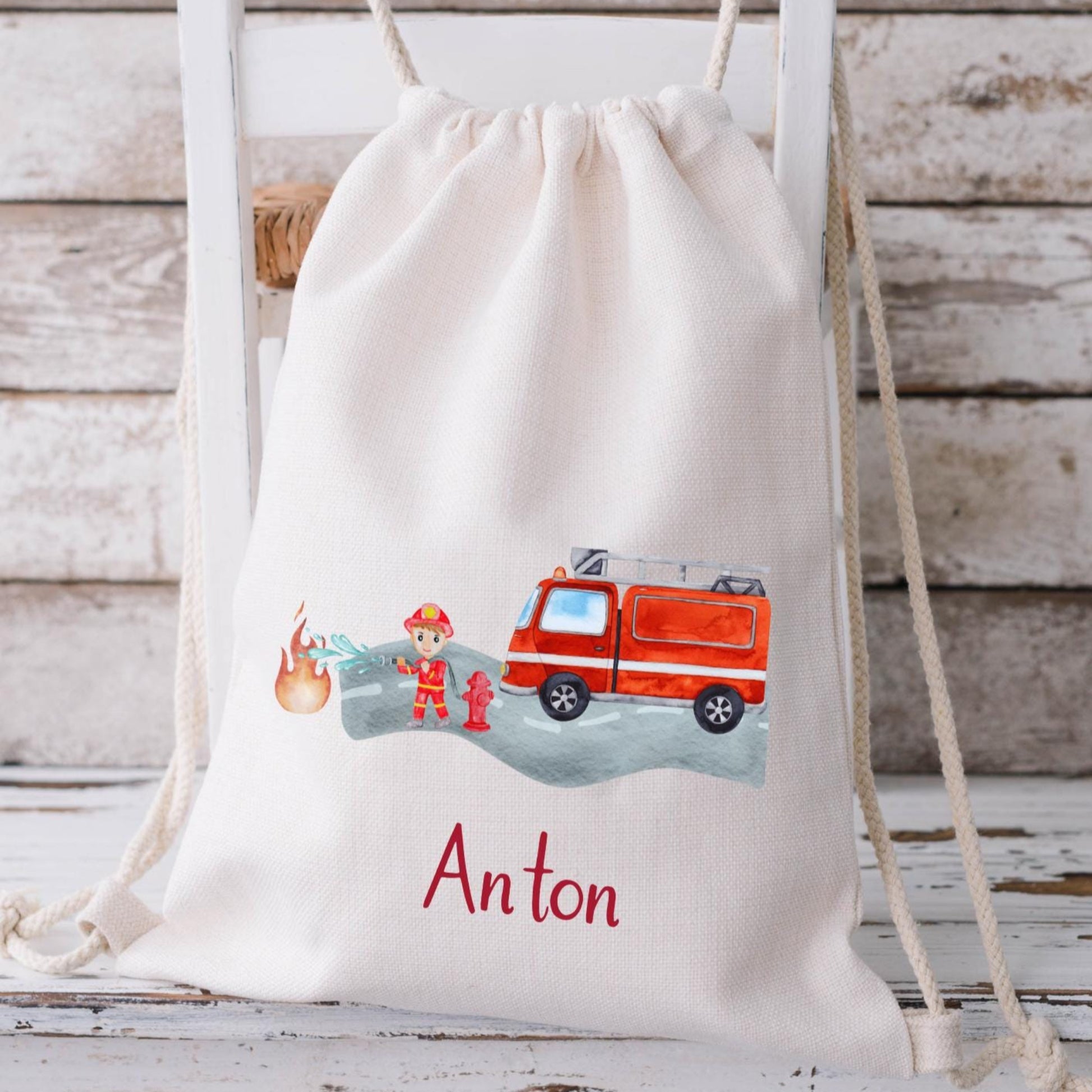 Wechselkleidung Kita beutel Feuerwehr