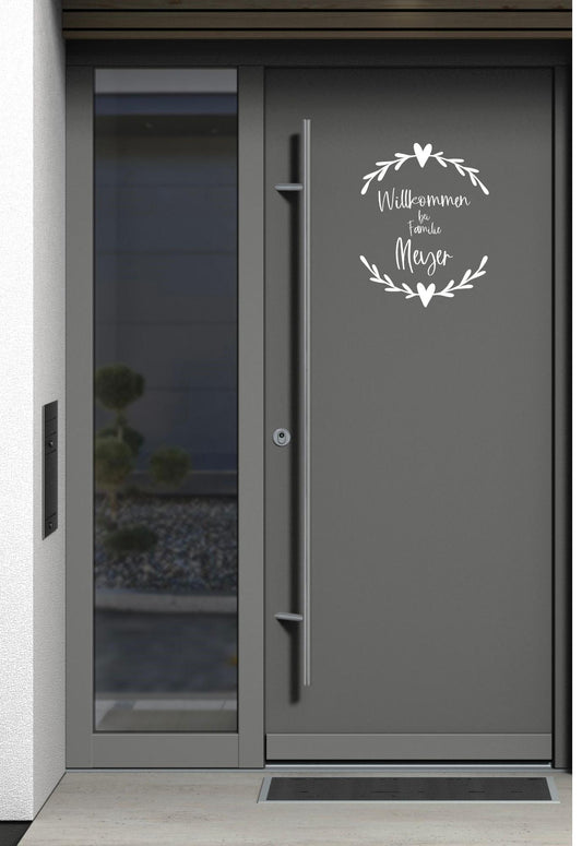 Personalisierter Aufkleber / Sticker mit Familienname