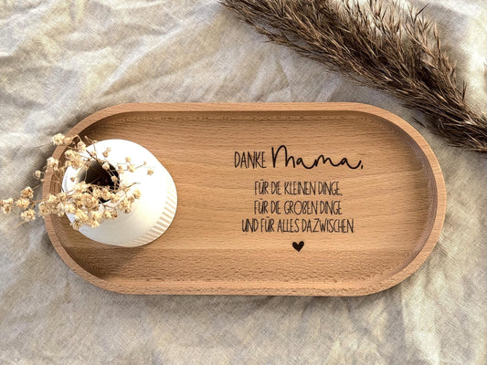 Servierbrett Buchenholz | Danke Mama