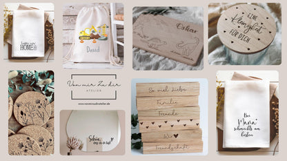 Personalisierter Flaschenöffner aus Holz