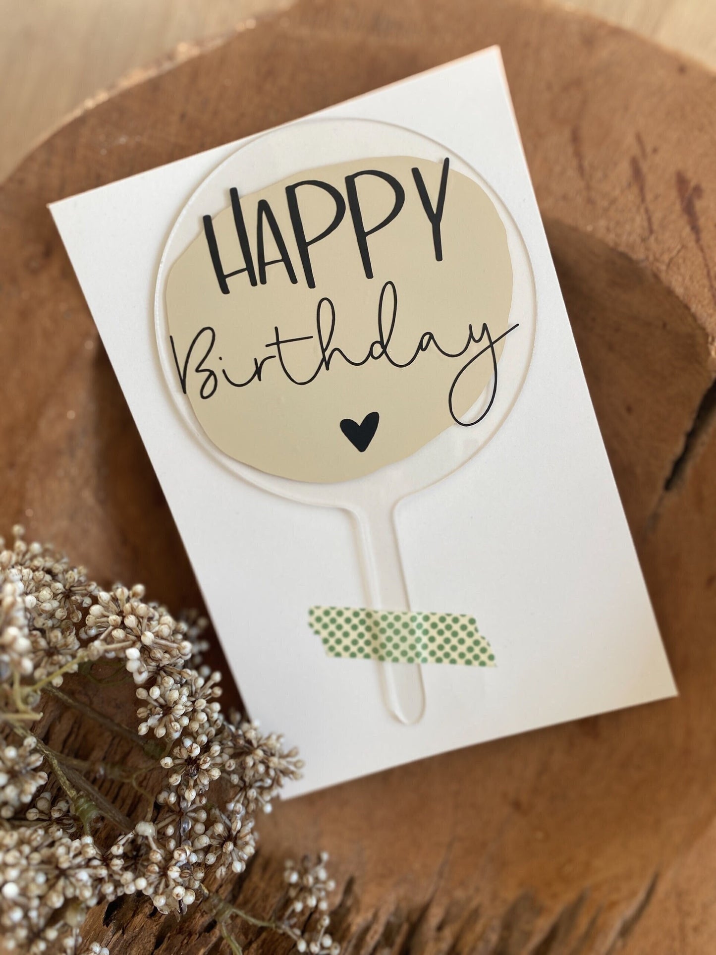 Acryl Cake Topper / Kuchenaufsteller / Happy Birthday